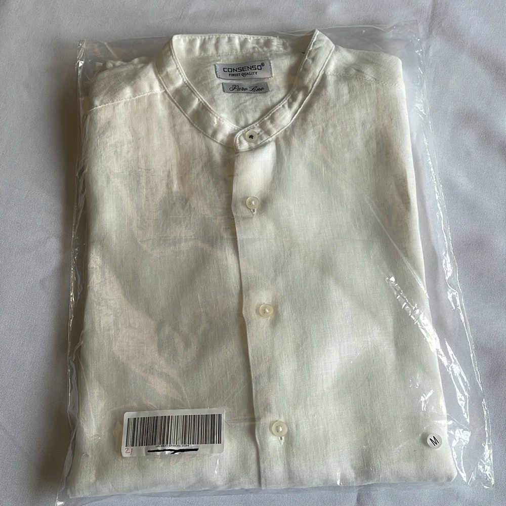 White Linen Blouse - Picture 7 of 7